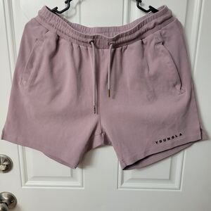 YoungLA Women's Mauve Athletic Drawstring Shorts
